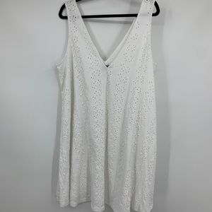 NEW ASOS dress 12 curve  white sleevelsss cutout